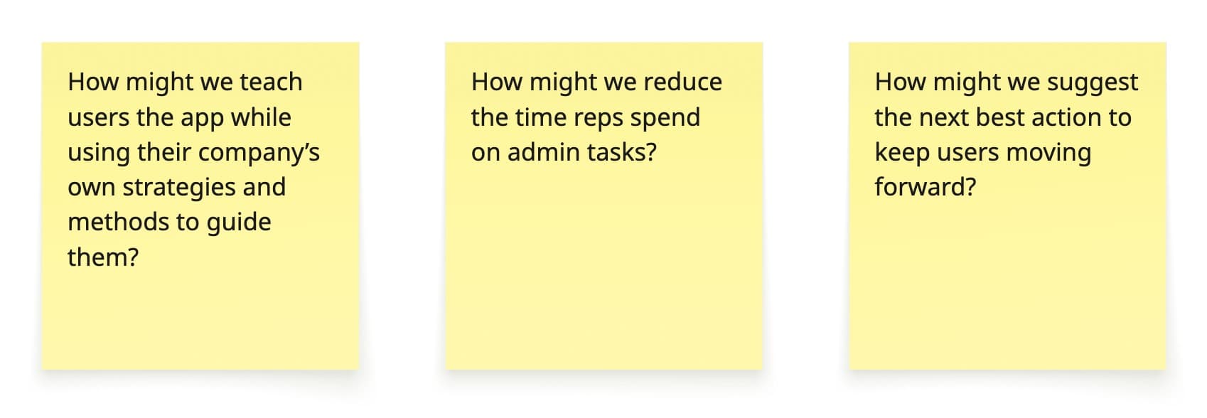 How Might We exercise output
